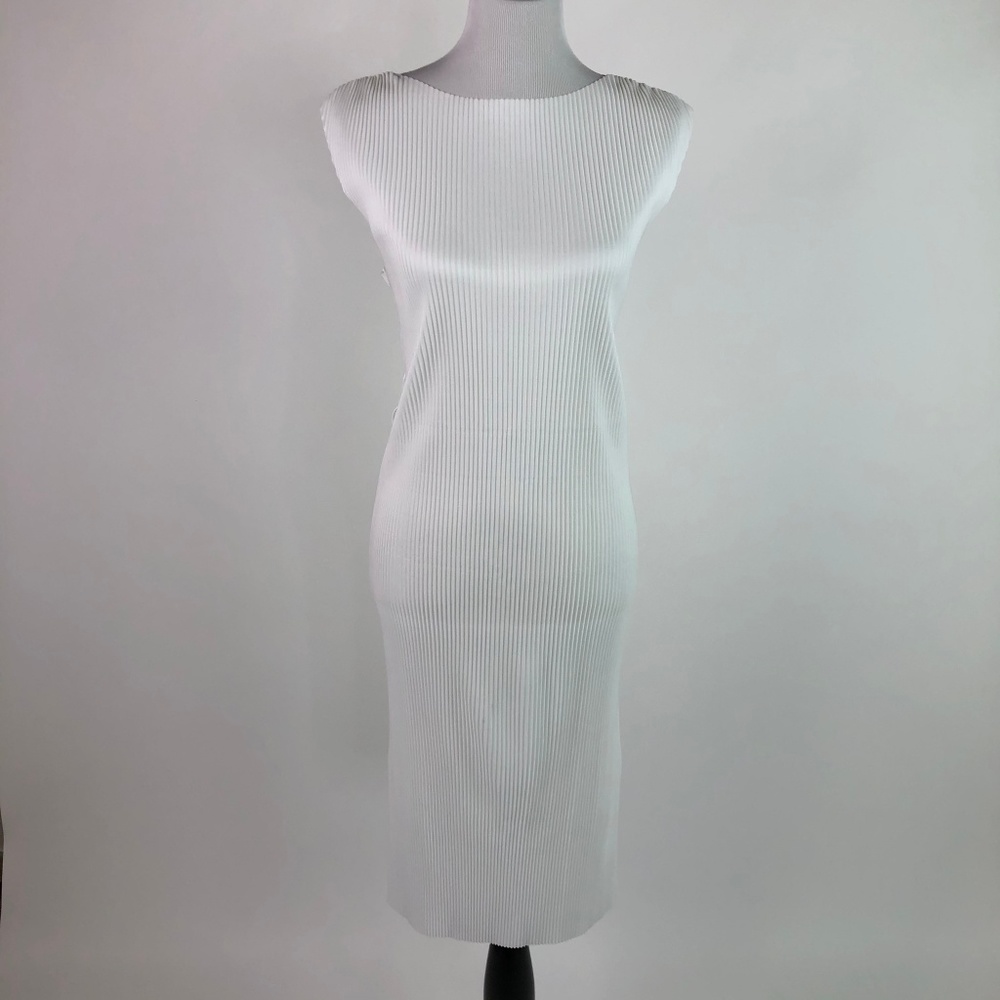 🛍️3/$20 TOPSHOP Sleeveless Shift Midi Dress White